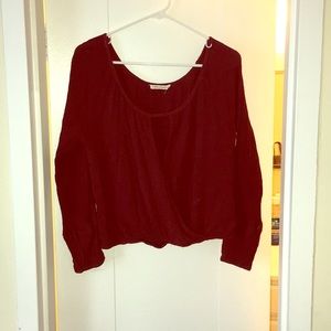 Wine Crop Top